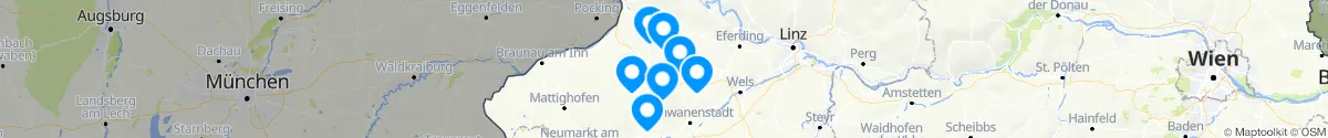 Map view for Pharmacies emergency services nearby Peterskirchen (Ried, Oberösterreich)